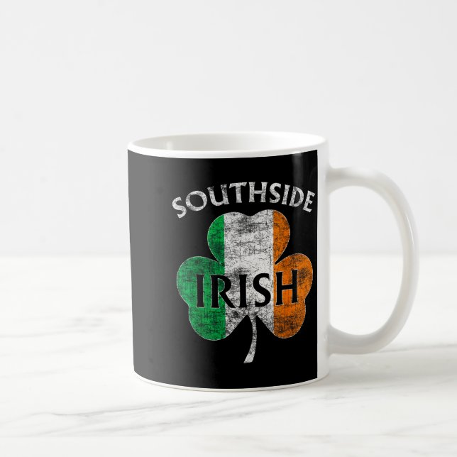 Chicago Southside Irish Flag St. Patrick's Day  Kaffeetasse (Rechts)