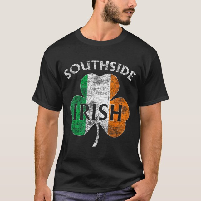 Chicago Southside Irish Flag St. Patrick's Day  T-Shirt (Vorderseite)