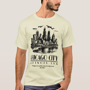Chicago Stadt Illinois USA T-Shirt