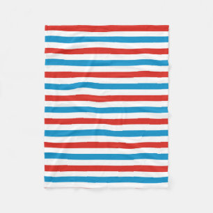 Chicago Stadt USA Amerika Flagge Streifen Muster b Fleecedecke
