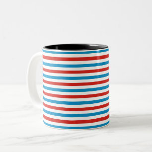 Chicago Stadt USA Amerika Flagge Streifen Muster b Zweifarbige Tasse
