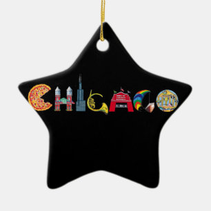 Chicago-Stern-Verzierung Keramikornament