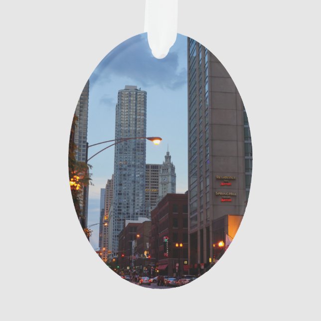 Chicago Street Scene Ornament (Rückseite)