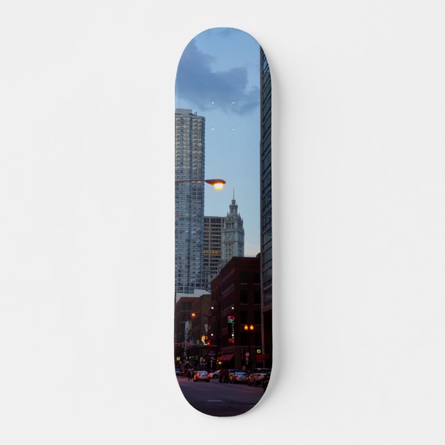 Chicago Street Scene Skateboard (Vorne)