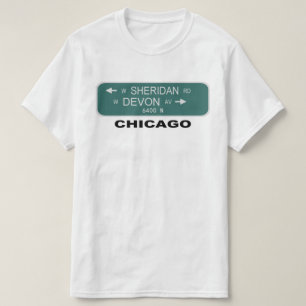 Chicago Street Signs; Sheridan & Devon T-Shirt