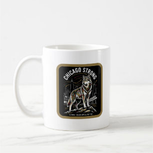 Chicago Strong Grauer Wolf Great Migration Erbe  Kaffeetasse