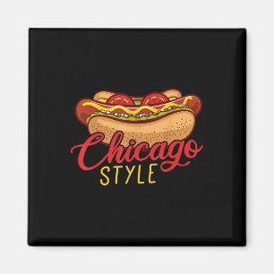 Chicago Style Best Hot Dog Geschenk Hotdog Magnet
