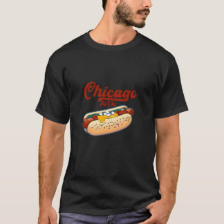 Chicago Style Best HOT DOG Geschenk Hotdog T-Shirt