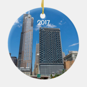 Chicago Style Deep Dish 2-seitige Ornamente