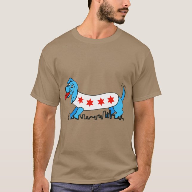 Chicago Style Dog T-Shirt (Vorderseite)