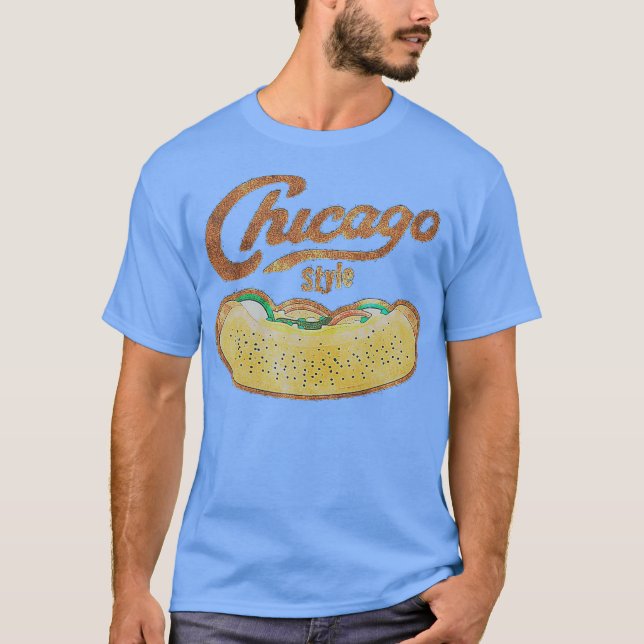 Chicago Style Hot Dog erschüttert T-Shirt (Vorderseite)