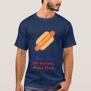Chicago Style Hot Dog Graphic T-Shirt