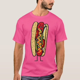 Chicago Style Hot Dog Mohn Samen Bube rot heiß T-Shirt