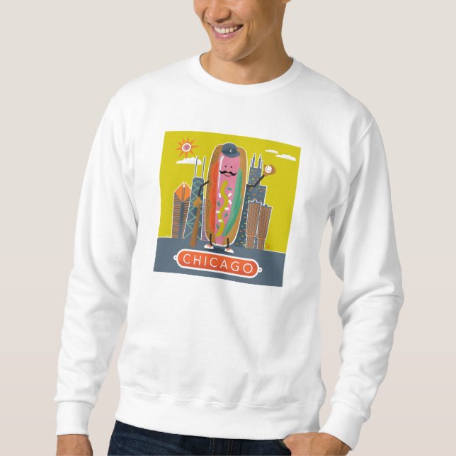 Chicago-Style Hotdog Sweatshirt (Vorderseite)