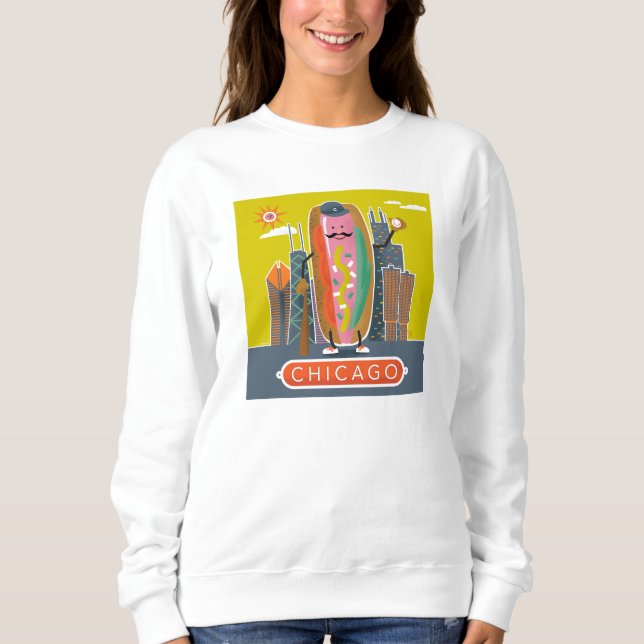 Chicago-Style Hotdog Sweatshirt (Vorderseite)