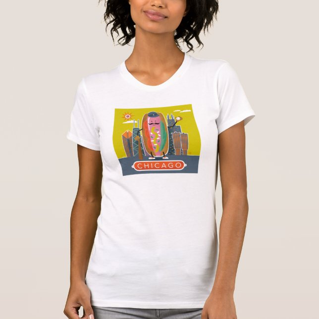 Chicago-Style Hotdog T-Shirt (Vorderseite)