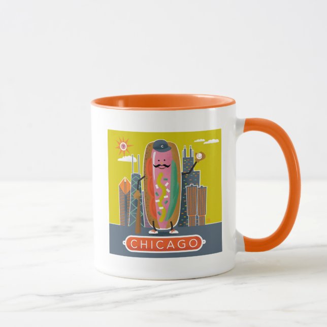 Chicago-Style Hotdog Tasse (Rechts)