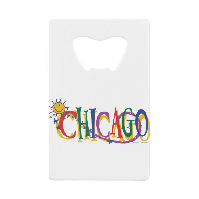Chicago Sun und Stars Geldbeutel Flaschenöffner (Vorderseite)