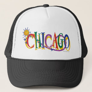 Chicago Sun und Sterne Truckerkappe