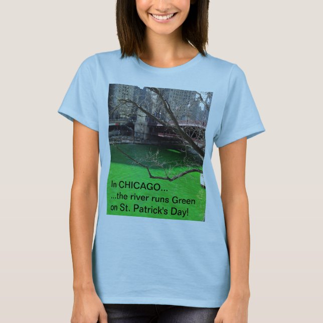 Chicago-T - Shirt für St Patrick Tag (Vorderseite)