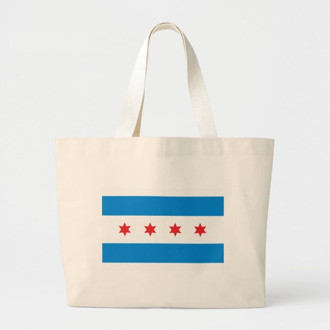 Chicago-Taschen-Tasche Jumbo Stoffbeutel (Vorne)