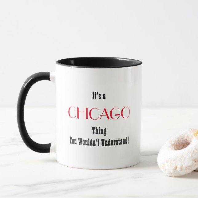 Chicago-Tasse Tasse (Mit Donut)