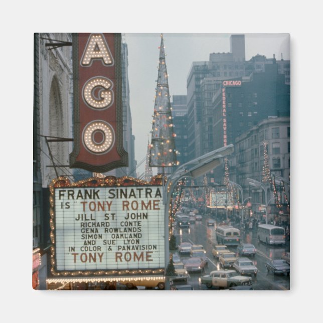 Chicago Theater 1967 Weihnachten auf der Staat Str Magnet (Vorne)