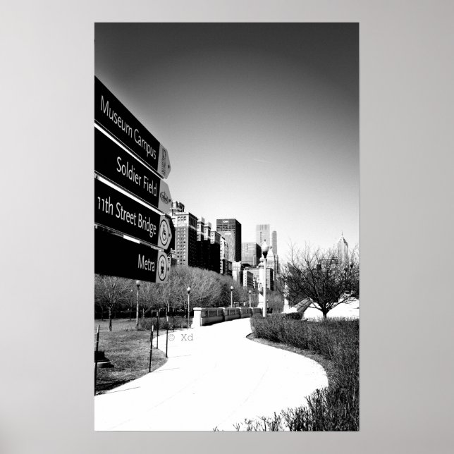 Chicago This way Poster / Wall Art (Vorne)