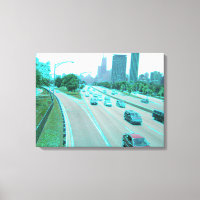 Chicago Traffic in Colored Foil