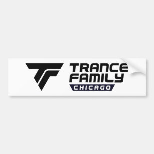 Chicago-Trance-Familien-Autoaufkleberschwarzlogo Autoaufkleber