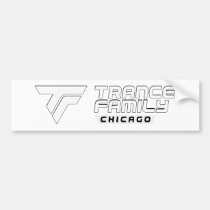 Chicago-Trance-Familien-Autoaufkleberweißlogo Autoaufkleber