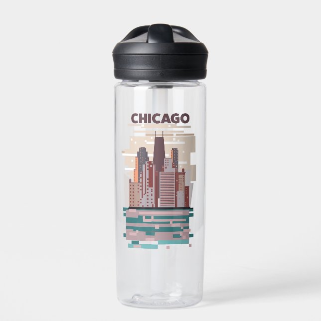 Chicago Trinkflasche (Vorderseite)