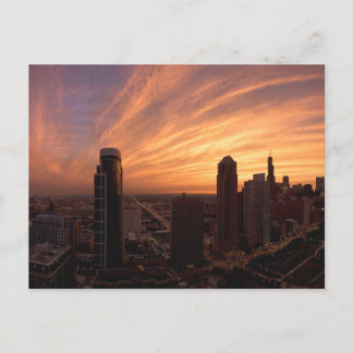 Chicago Twlight Postkarte