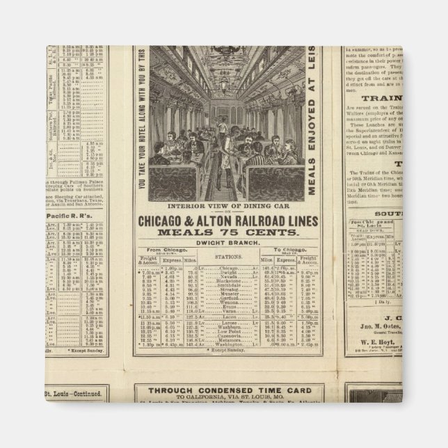 Chicago und Alton Railroad 2 Magnet (Vorne)