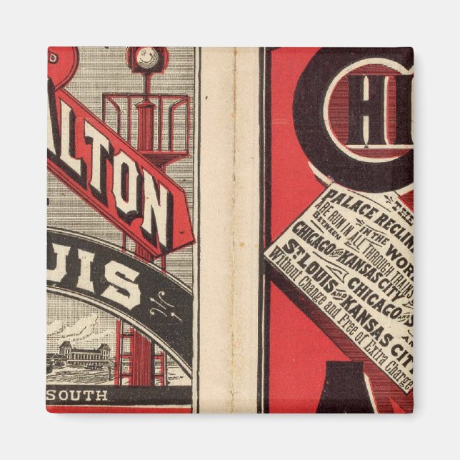 Chicago und Alton Railroad Magnet (Vorne)