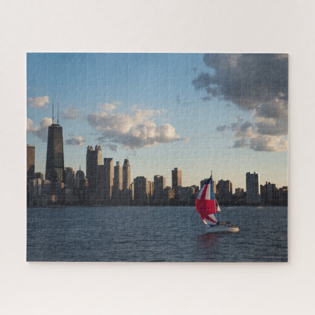 Chicago und Lake Michigan Jigsaw Puzzle (Horizontal)