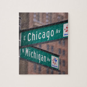 Chicago- und Michigan-Alleen-Wegweiser, Chicago, Puzzle