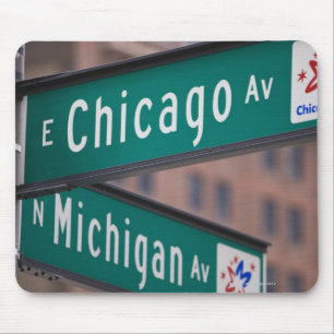 Chicago und Michigan Avenue, Chicago, Mousepad