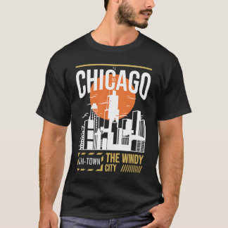 Chicago USA Chicago Skyline I Liebe Chicago Chi To T-Shirt
