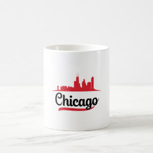 Chicago USA City Cityscape Skyline Funny Gift Kaffeetasse