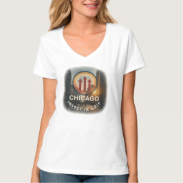 Chicago V-Neck T-Shirt | Feminine Grit