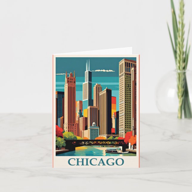Chicago Vintag Illustration (Vorderseite)