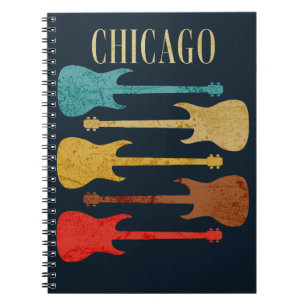 Chicago Vintage Guitars Concert Festival Souvenir Notizblock