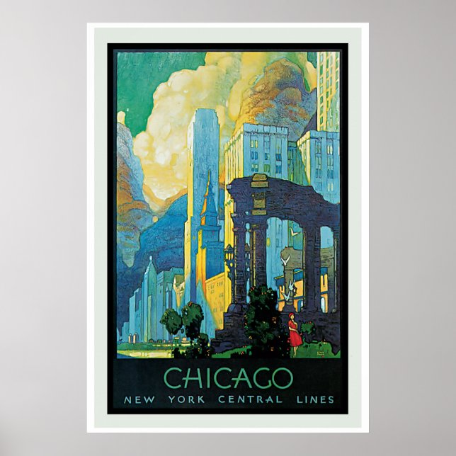 Chicago Vintage Poster (Vorne)