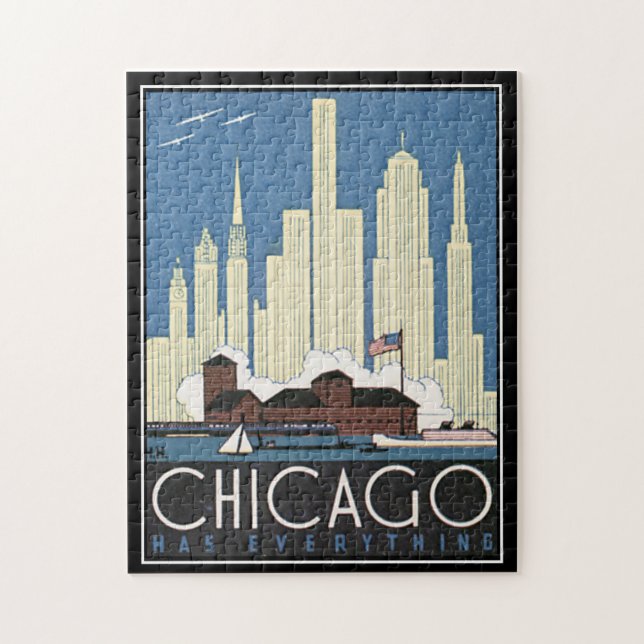 Chicago Vintage Puzzle (Vertikal)
