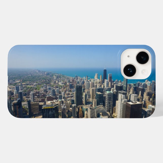 Chicago von oben Case-Mate iPhone Case (Rückseite (Horizontal))