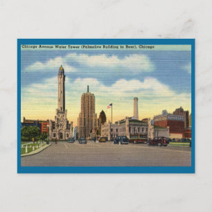 Chicago Water Tower Vintage Postkarte