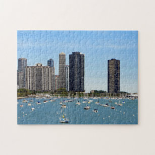 Chicago Waterfront Skyline Foto Puzzle