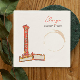 Chicago Wedding Serviette