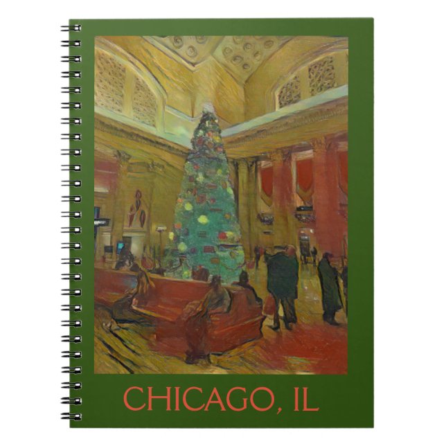 Chicago Weihnachten Notizblock (Vorderseite)